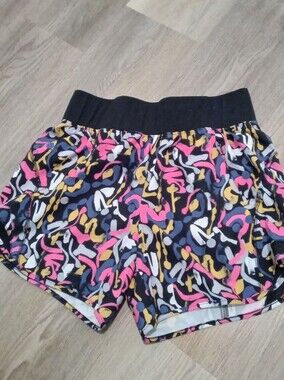 Tek Gear Size S Multicolor Athletic Performance Shorts with Black Waistband